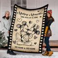 Personalized Mouse Blanket Making Memories Gift for Couple Blanket GradoCreations