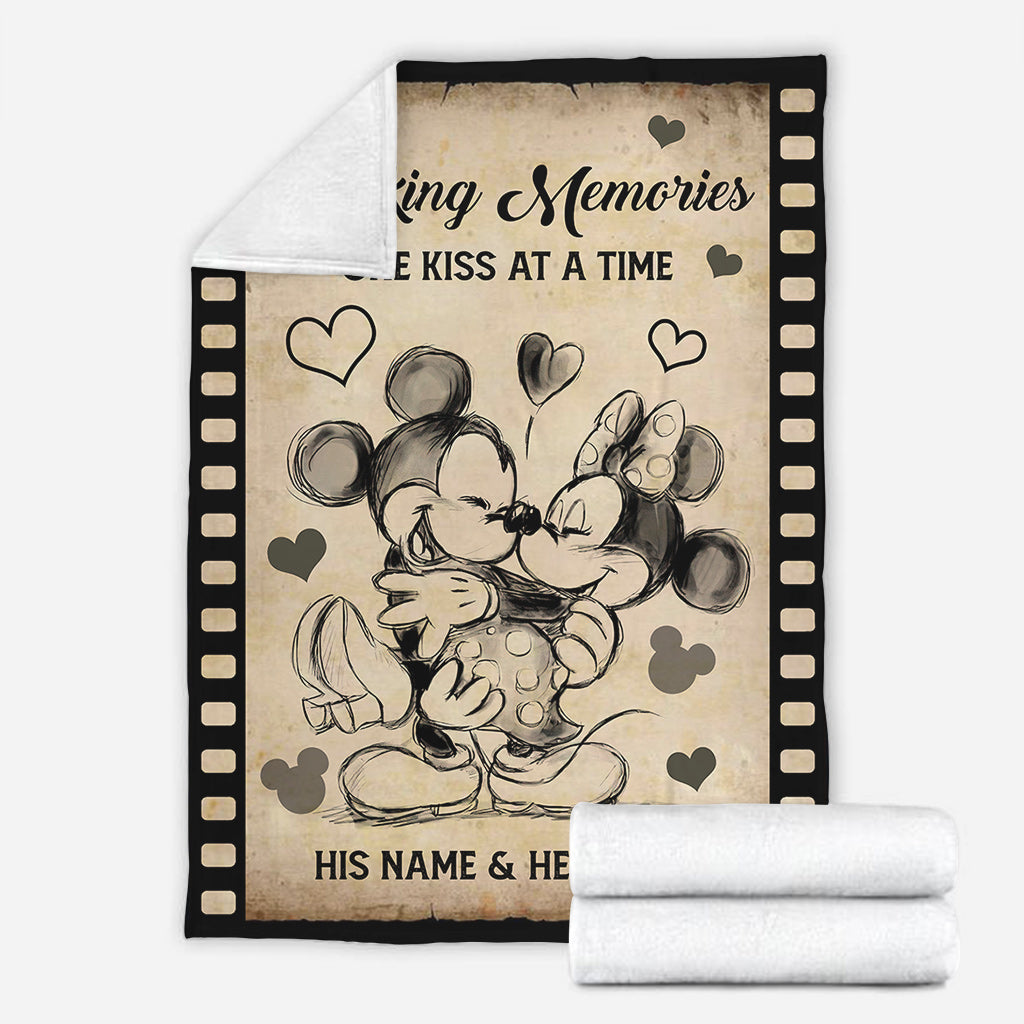 Personalized Mouse Blanket Making Memories Gift for Couple Blanket GradoCreations