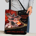 Personalized Stranger Things Tote Bag Custom Name Gift Tote Bag GradoCreations
