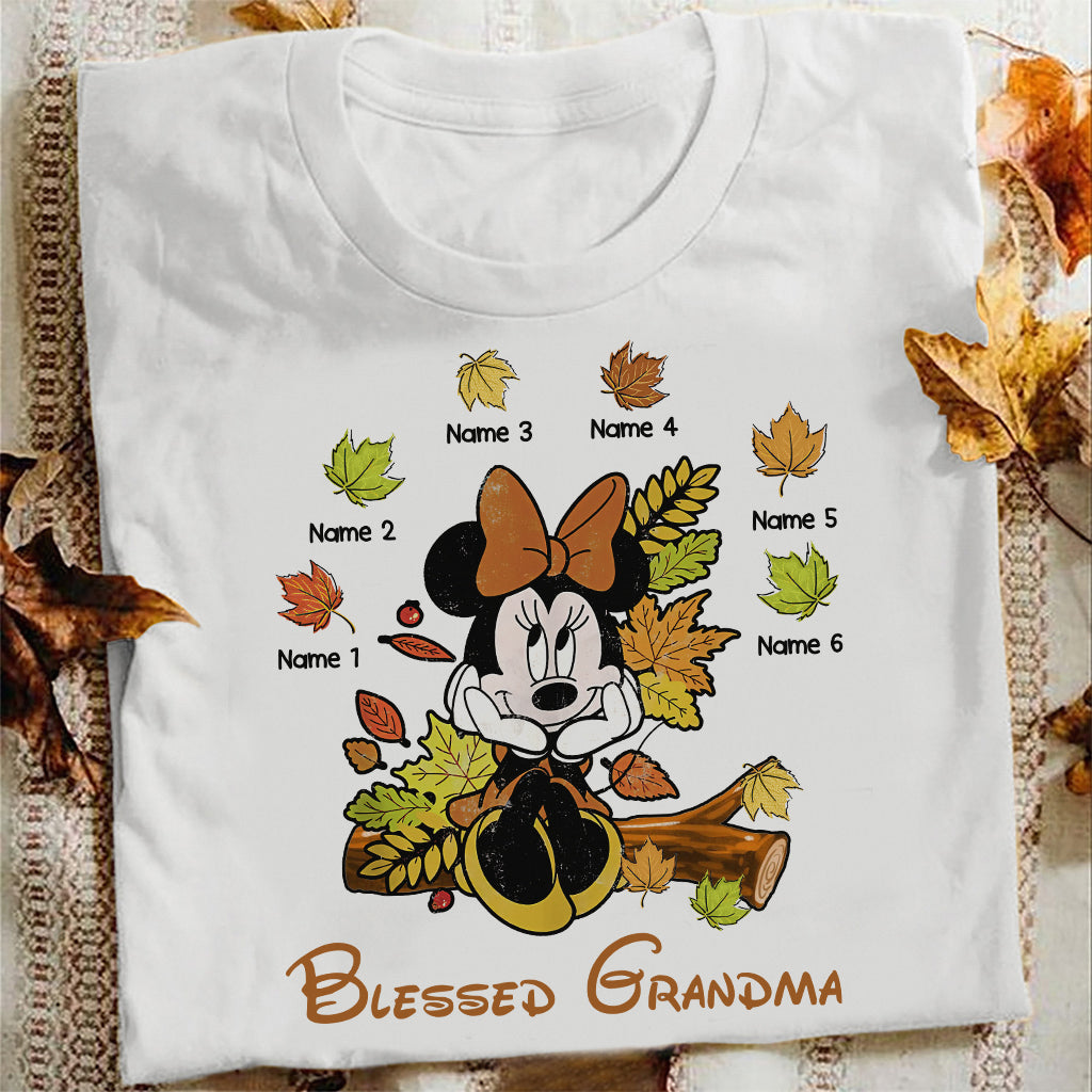 Personalized Blessed Grandma T-Shirt & Hoodie with Custom Names T-shirt & Hoodie GradoCreations