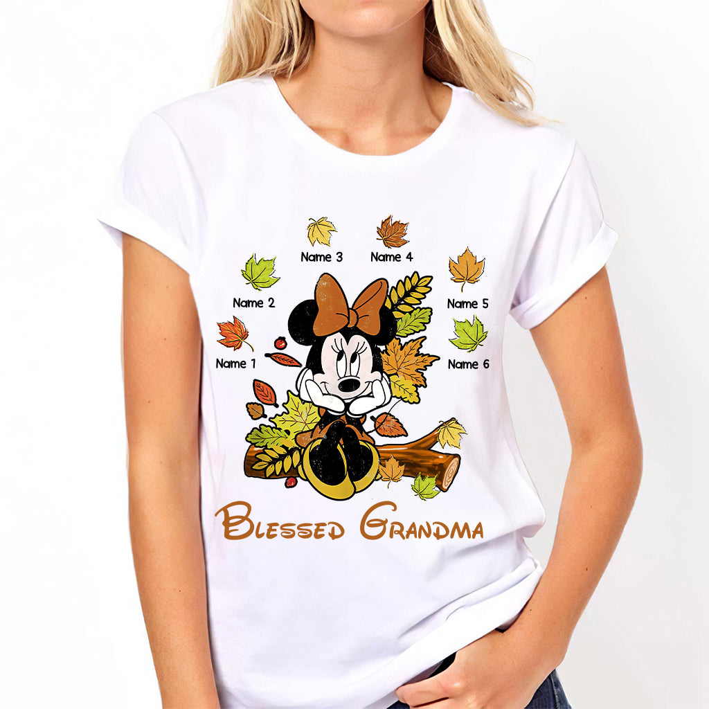 Personalized Blessed Grandma T-Shirt & Hoodie with Custom Names T-shirt & Hoodie GradoCreations