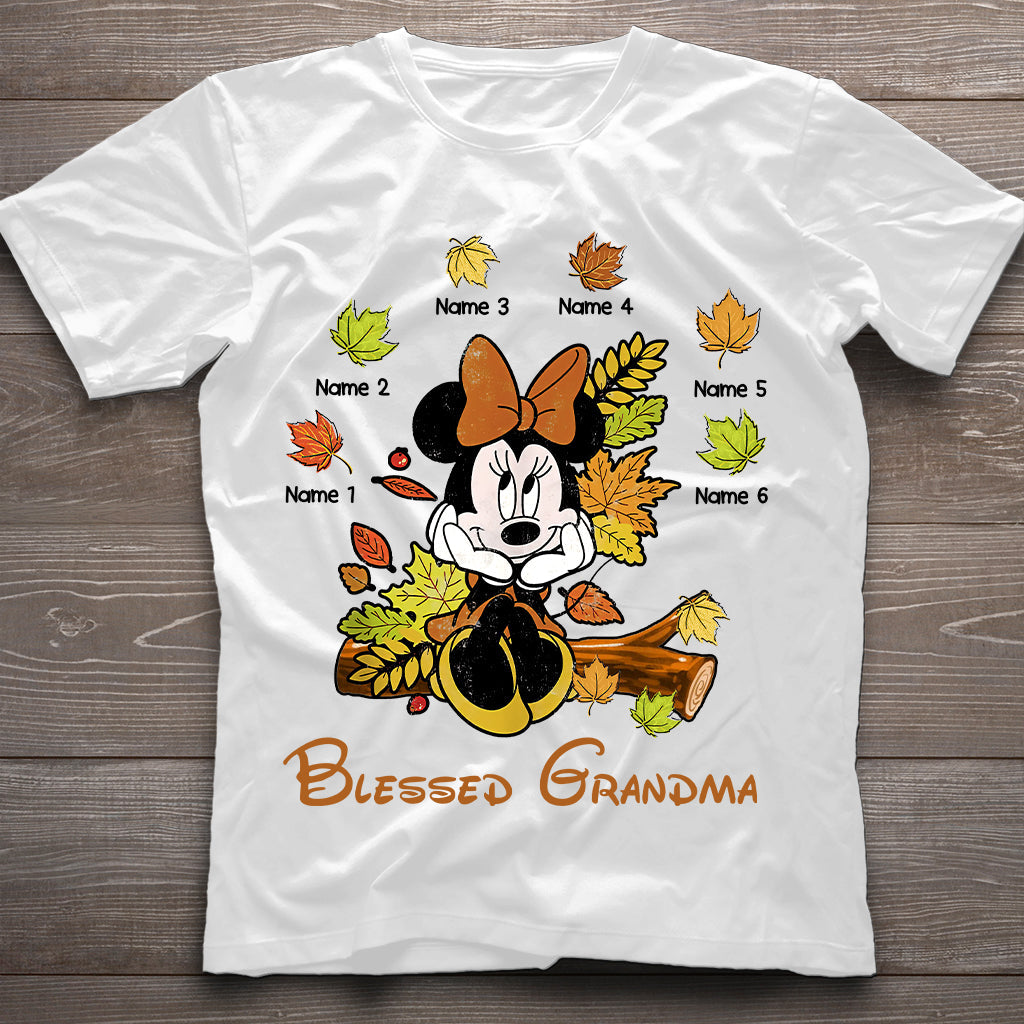 Personalized Blessed Grandma T-Shirt & Hoodie with Custom Names T-shirt & Hoodie GradoCreations