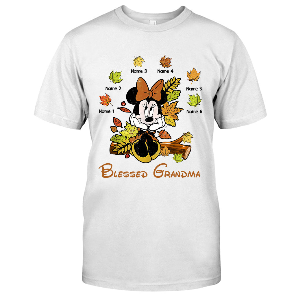 Personalized Blessed Grandma T-Shirt & Hoodie with Custom Names T-shirt & Hoodie GradoCreations