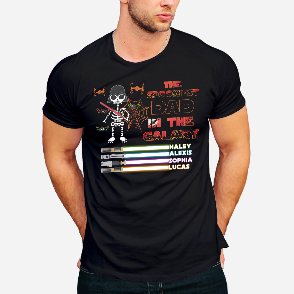 Personalized Halloween T-Shirt & Hoodie for Dad | Spookiest Gift Idea T-shirt & Hoodie GradoCreations