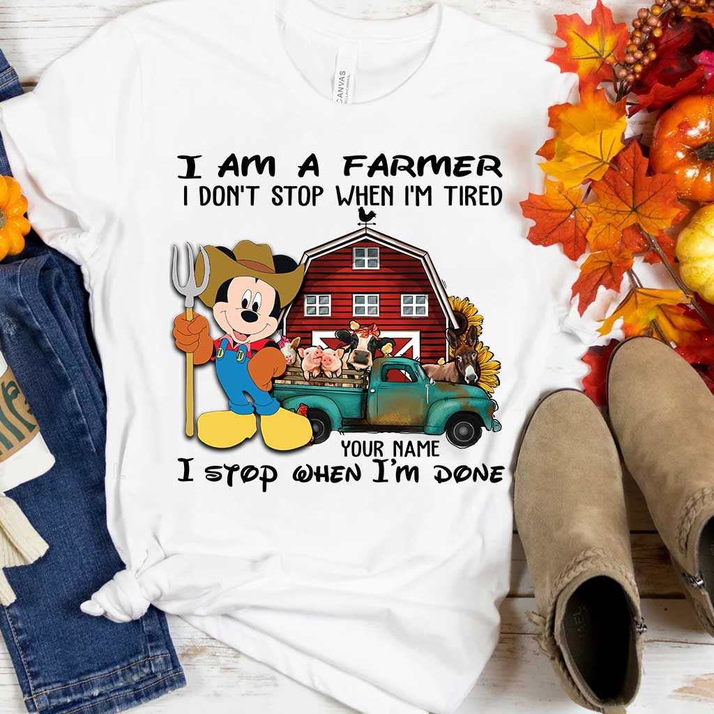 Personalized Farmer T-Shirt & Hoodie Custom Name Gift T-shirt & Hoodie GradoCreations