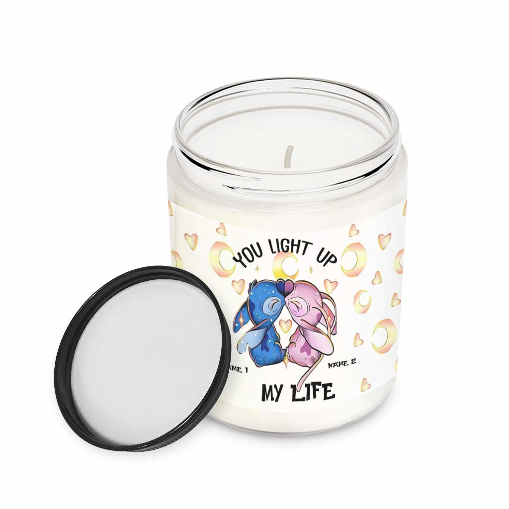 Personalized Ohana Candle with Custom Names for Anniversary or Valentine's Day Candle GradoCreations