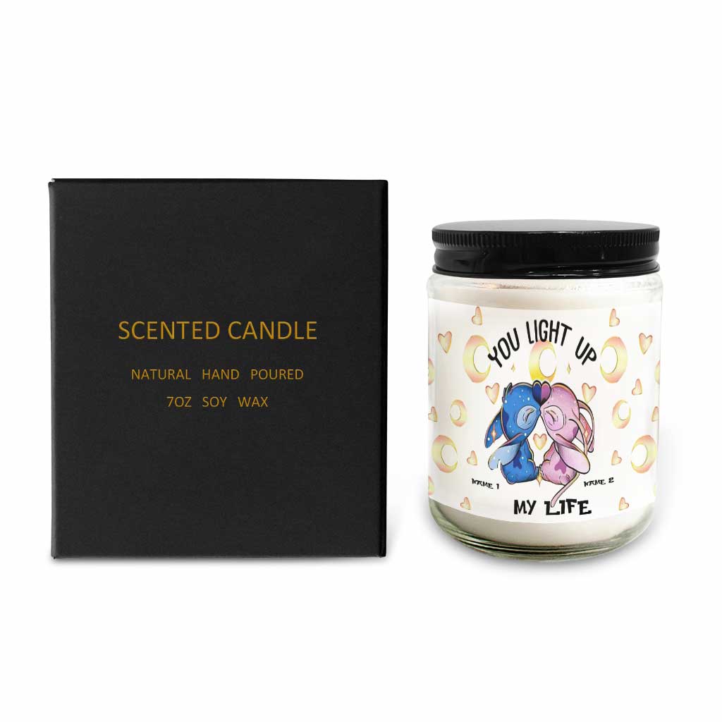 Personalized Ohana Candle with Custom Names for Anniversary or Valentine's Day Candle GradoCreations