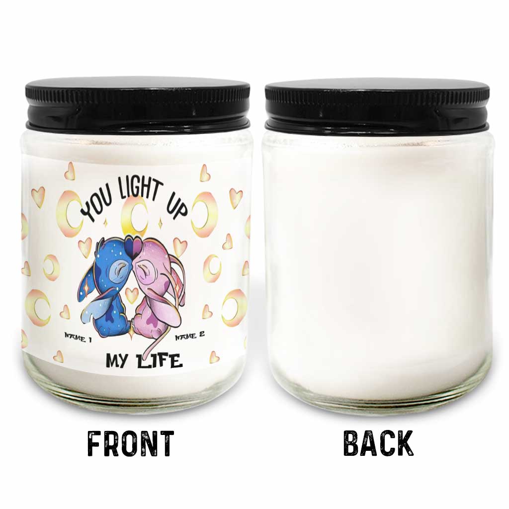 Personalized Ohana Candle with Custom Names for Anniversary or Valentine's Day Candle GradoCreations