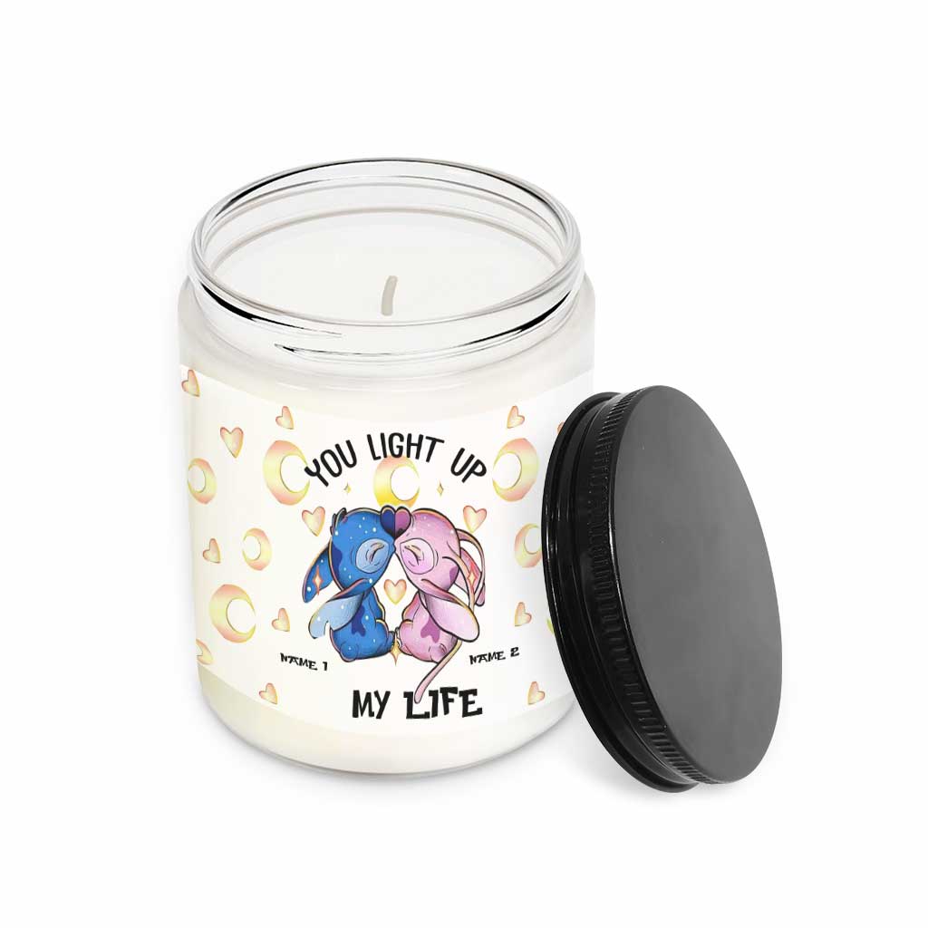 Personalized Ohana Candle with Custom Names for Anniversary or Valentine's Day Candle GradoCreations