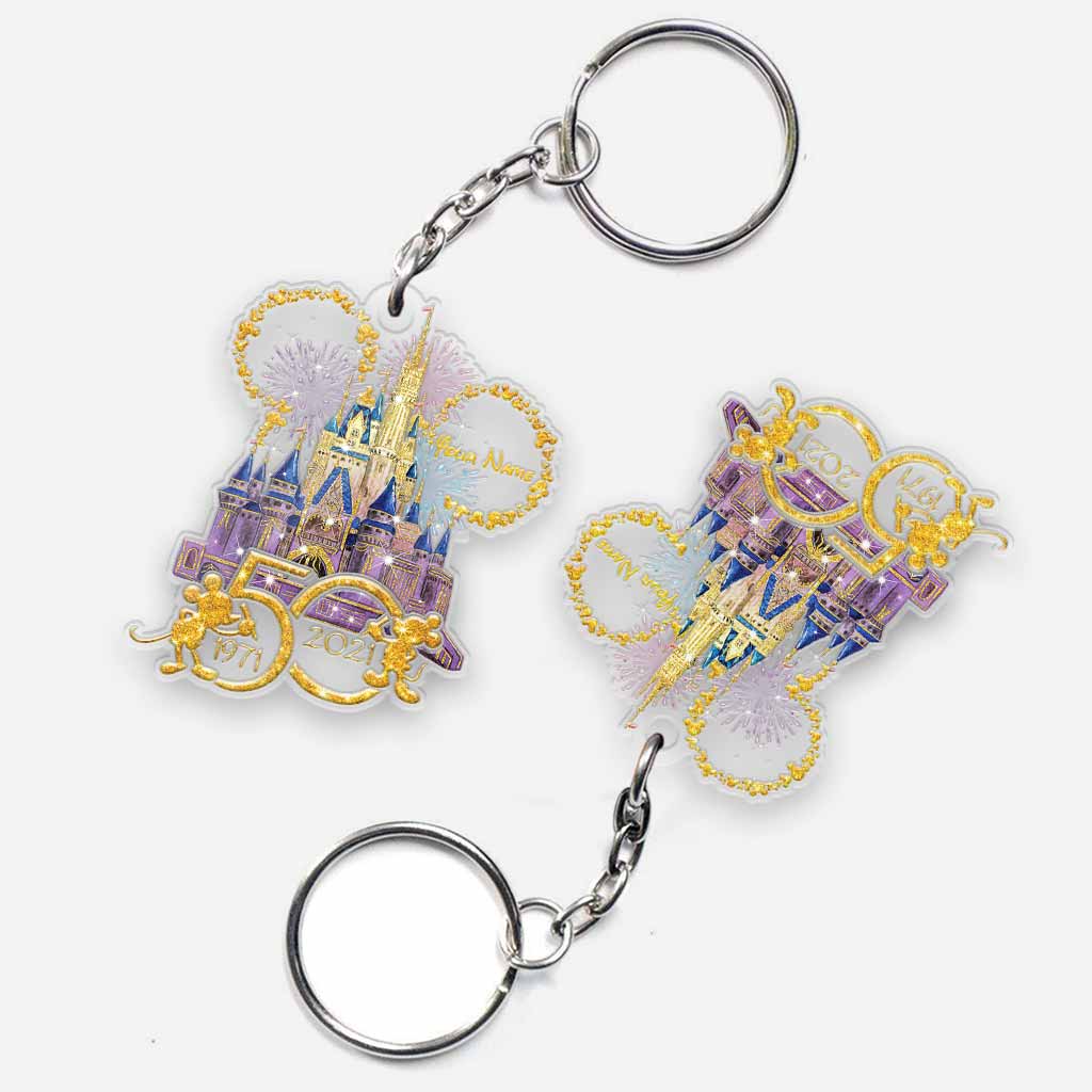 Personalized Disney Mouse Ears Keychain Custom Name Gift Keychain GradoCreations
