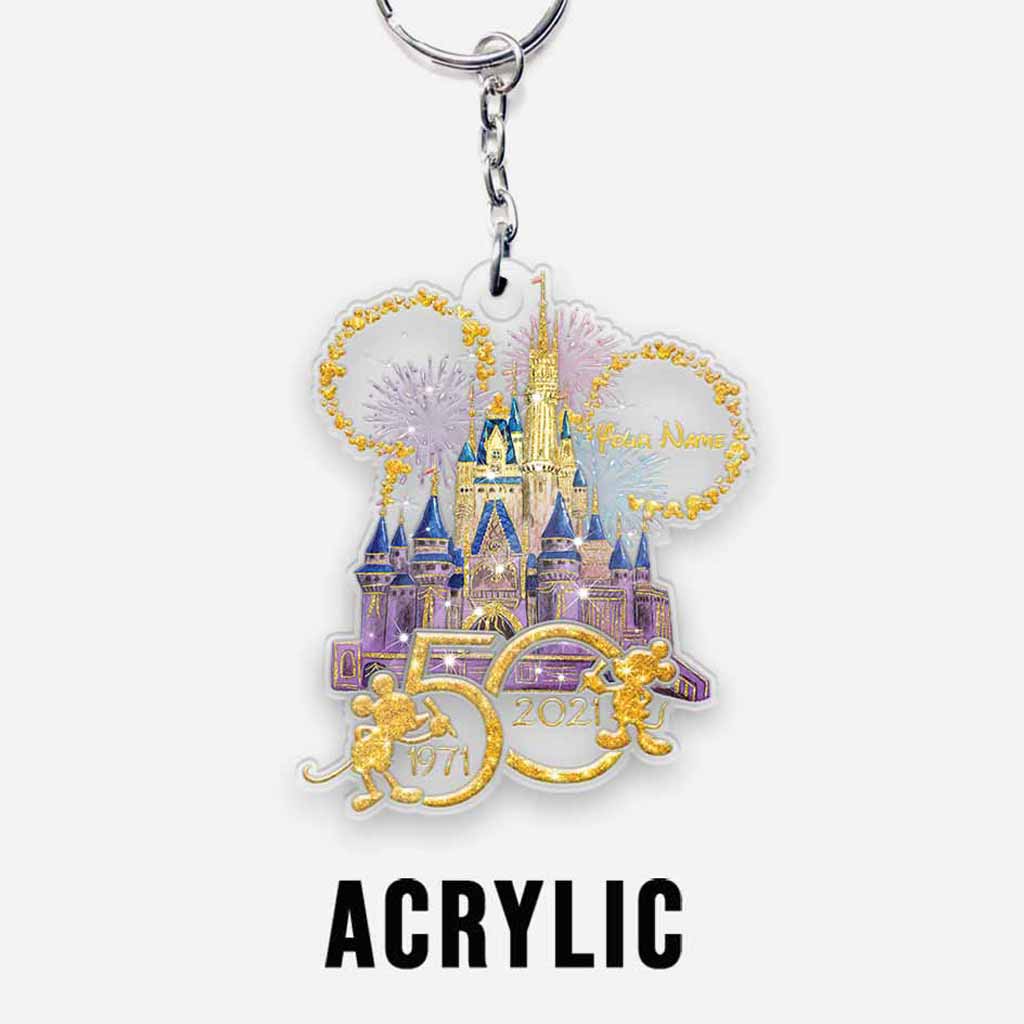 Personalized Disney Mouse Ears Keychain Custom Name Gift Keychain GradoCreations