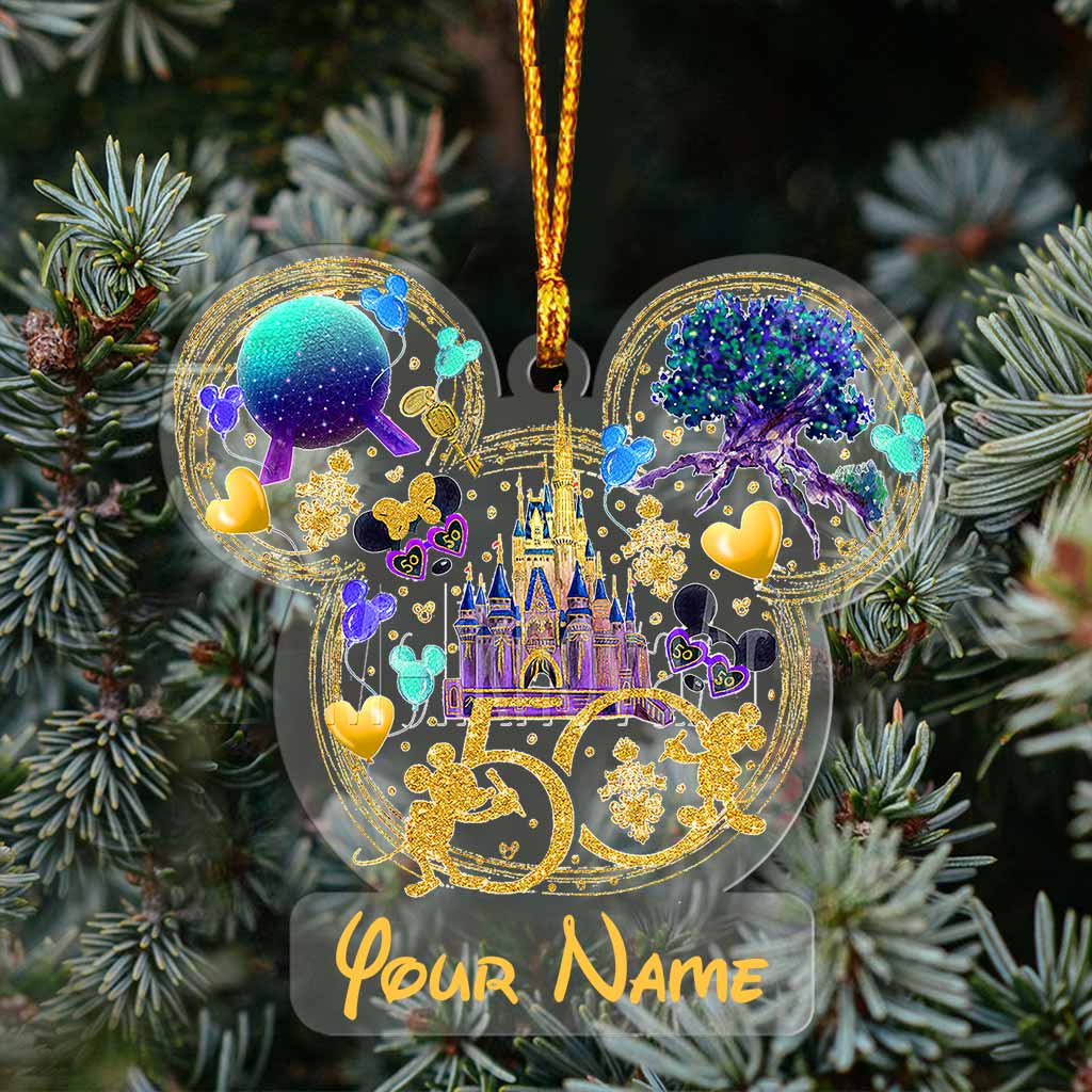 Personalized 50th Anniversary Magic Mouse Ears Ornament Custom Gift Ornament GradoCreations