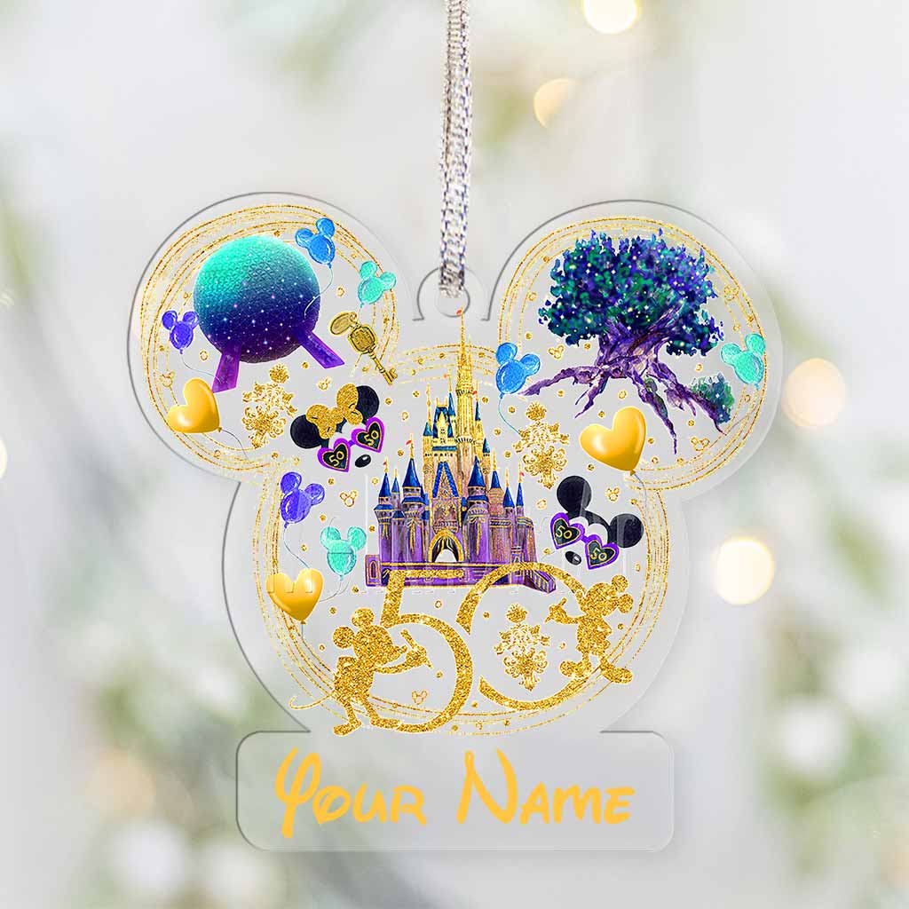 Personalized 50th Anniversary Magic Mouse Ears Ornament Custom Gift Ornament GradoCreations