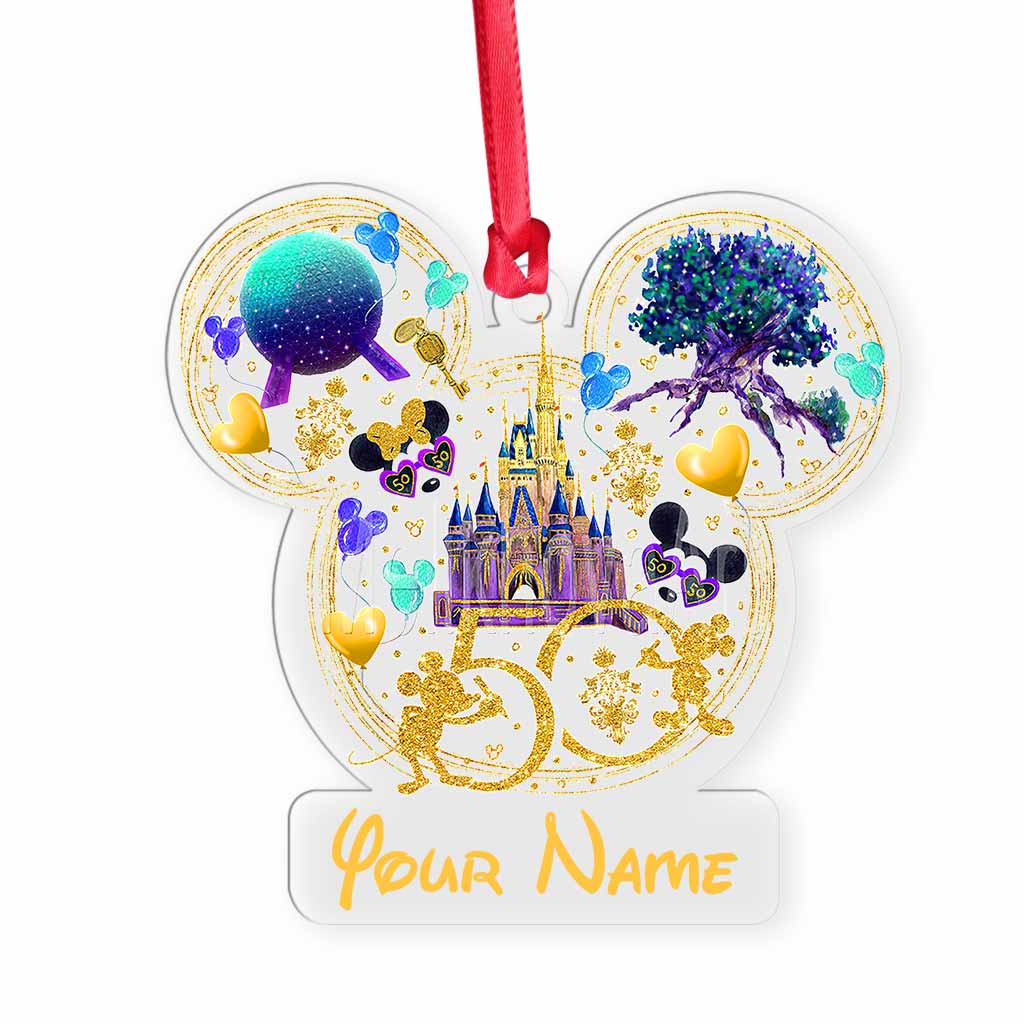 Personalized 50th Anniversary Magic Mouse Ears Ornament Custom Gift Ornament GradoCreations
