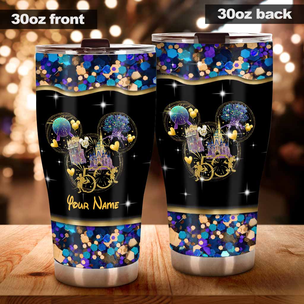Personalized 50 Years Of Magic Tumbler Custom Name Drinkware Gift Tumbler GradoCreations