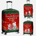 Personalized Christmas Mouse Luggage Cover Custom Names Travel Gift Luggage Cover GradoCreations