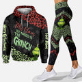 Personalized Grinch Couple Hoodie and Leggings Set for Christmas Hoodie & Leggings GradoCreations