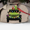 Personalized Christmas Car Ornament Custom Names Double-Sided Gift Ornament GradoCreations