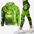 Personalized Christmas Hoodie and Leggings Grinch Design Gift Hoodie & Leggings GradoCreations