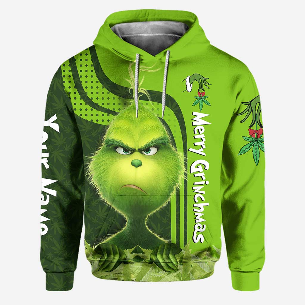 Personalized Christmas Hoodie and Leggings Grinch Design Gift Hoodie & Leggings GradoCreations
