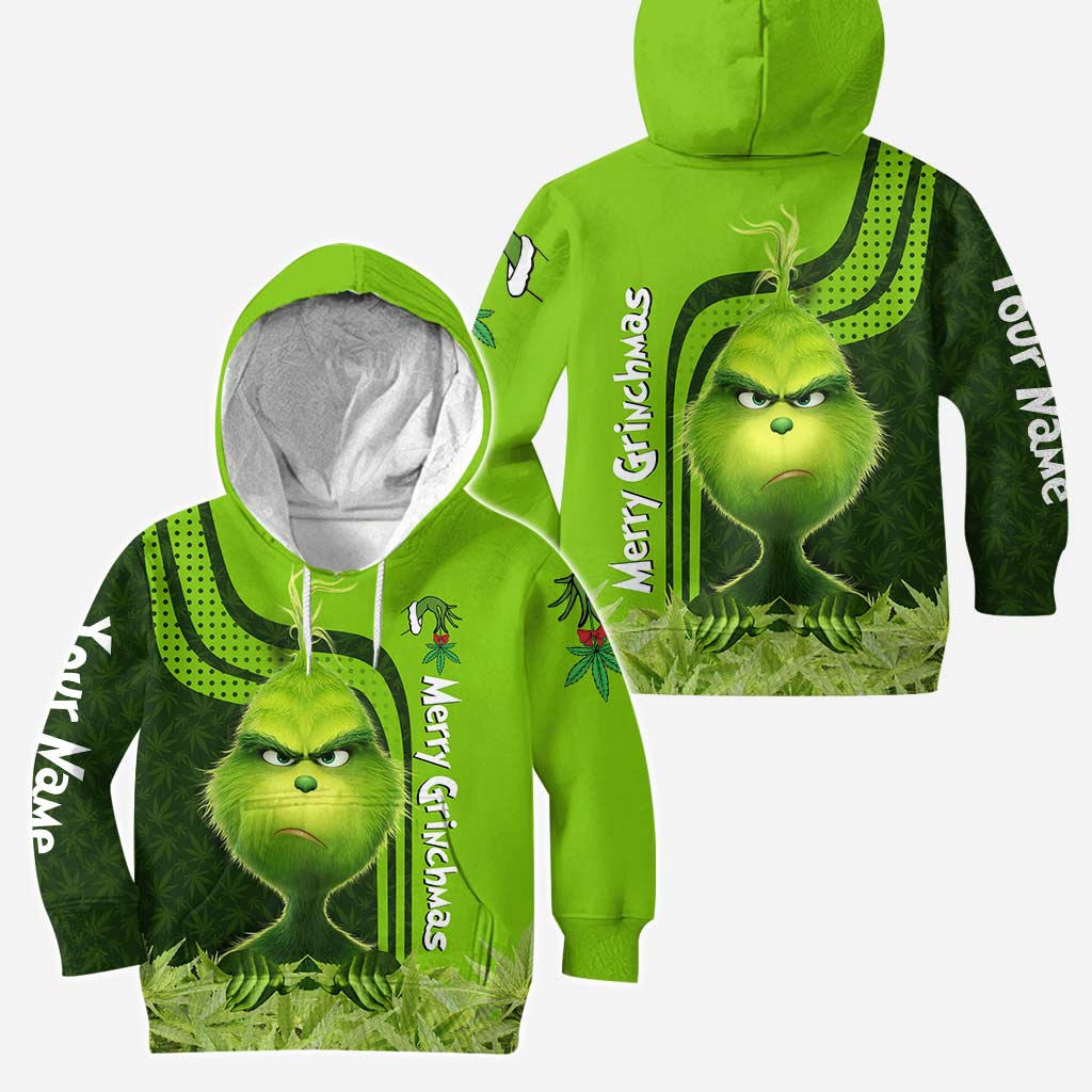 Personalized Christmas Hoodie and Leggings Grinch Design Gift Hoodie & Leggings GradoCreations