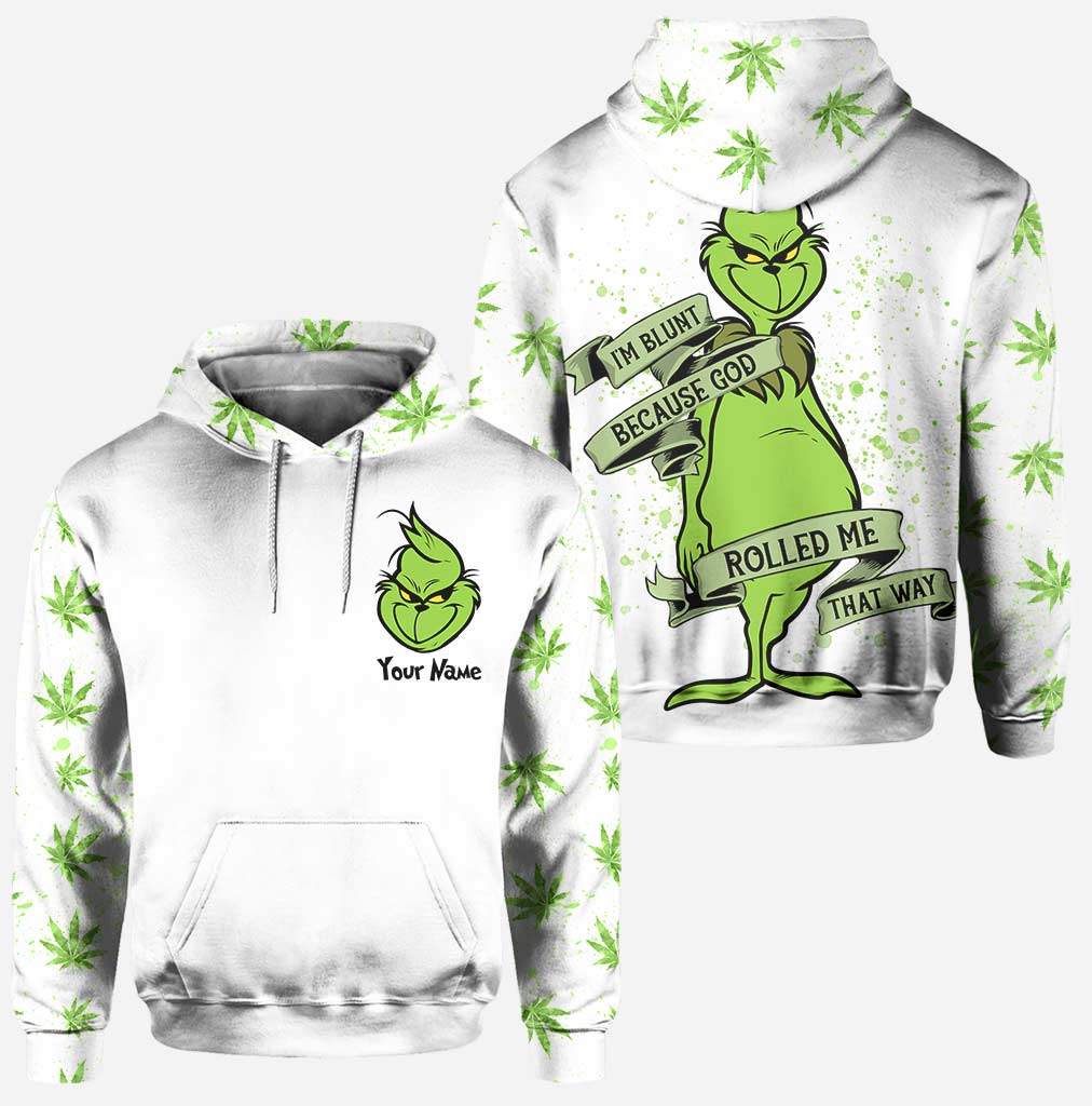 Personalized Christmas Weed Hoodie & Leggings Set for Adults Hoodie & Leggings GradoCreations