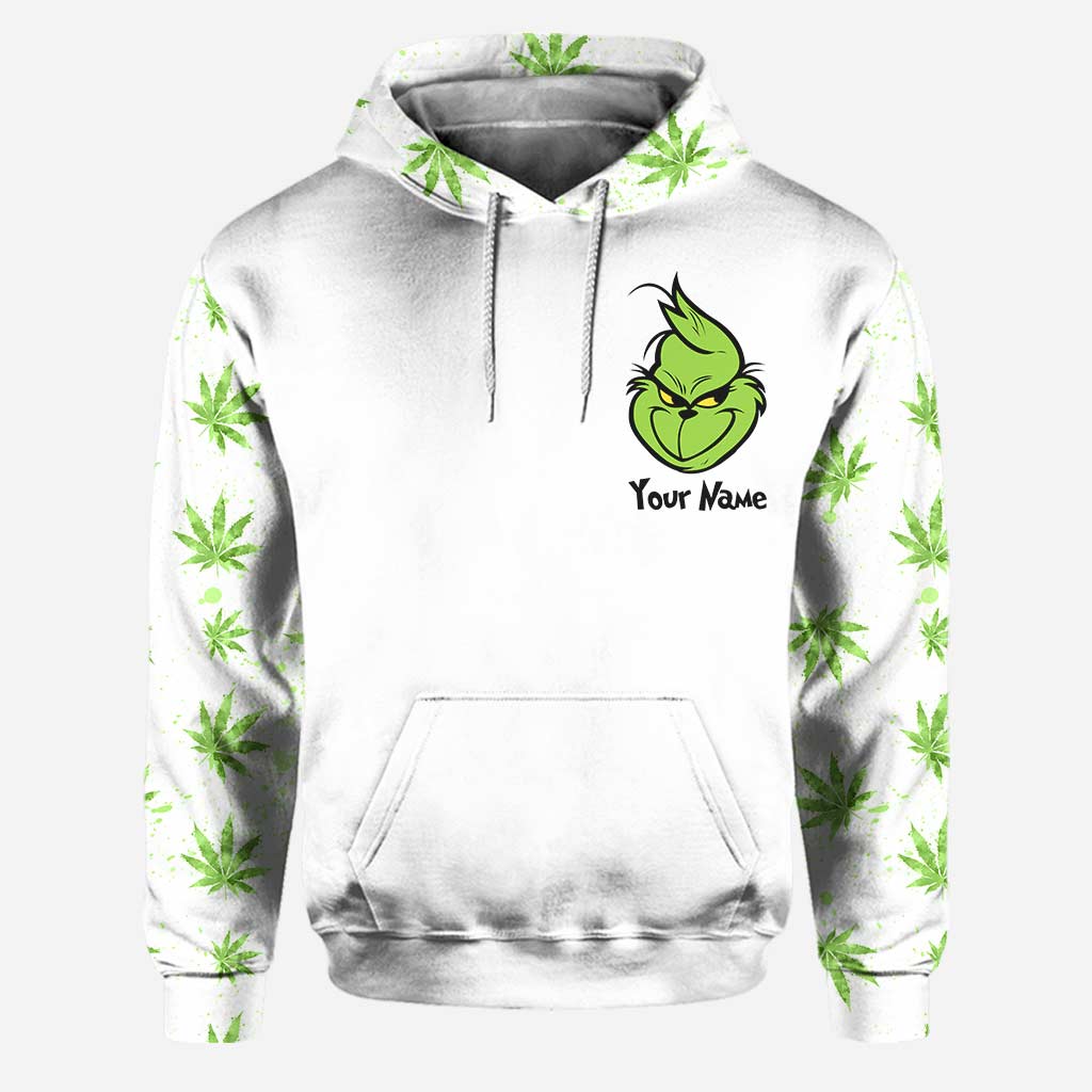 Personalized Christmas Weed Hoodie & Leggings Set for Adults Hoodie & Leggings GradoCreations