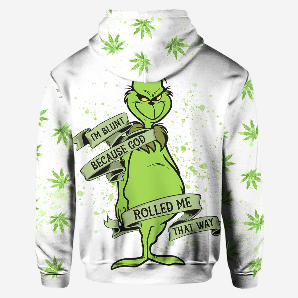 Personalized Christmas Weed Hoodie & Leggings Set for Adults Hoodie & Leggings GradoCreations