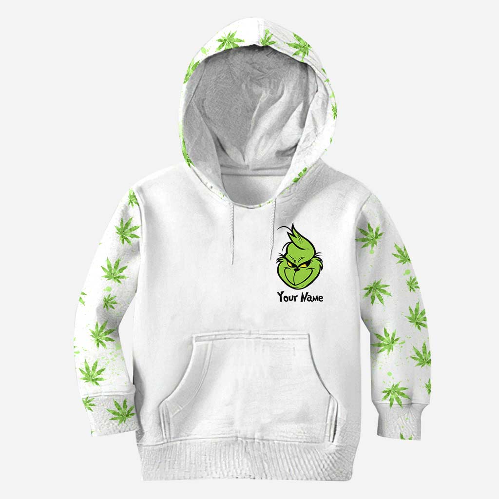 Personalized Christmas Weed Hoodie & Leggings Set for Adults Hoodie & Leggings GradoCreations