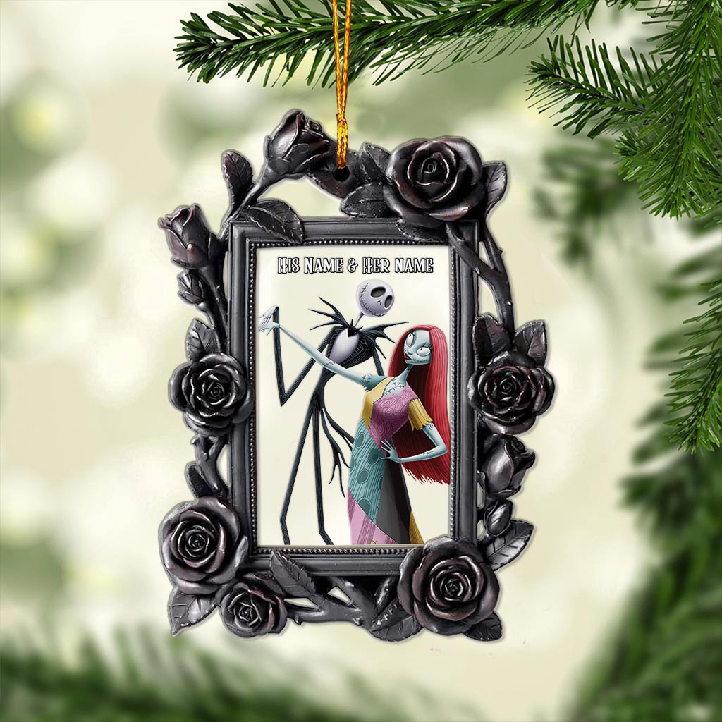 Personalized Nightmare Before Christmas Ornament Custom Name Gift Layers Mix Ornament GradoCreations