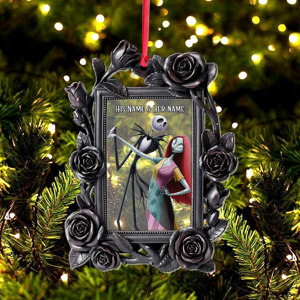 Personalized Nightmare Before Christmas Ornament Custom Name Gift Layers Mix Ornament GradoCreations