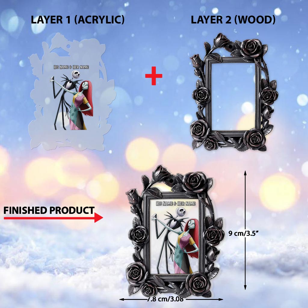 Personalized Nightmare Before Christmas Ornament Custom Name Gift Layers Mix Ornament GradoCreations