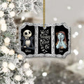 Personalized Christmas Nightmare Scalloped Aluminium Ornament Gift for Couples Aluminium Ornament GradoCreations