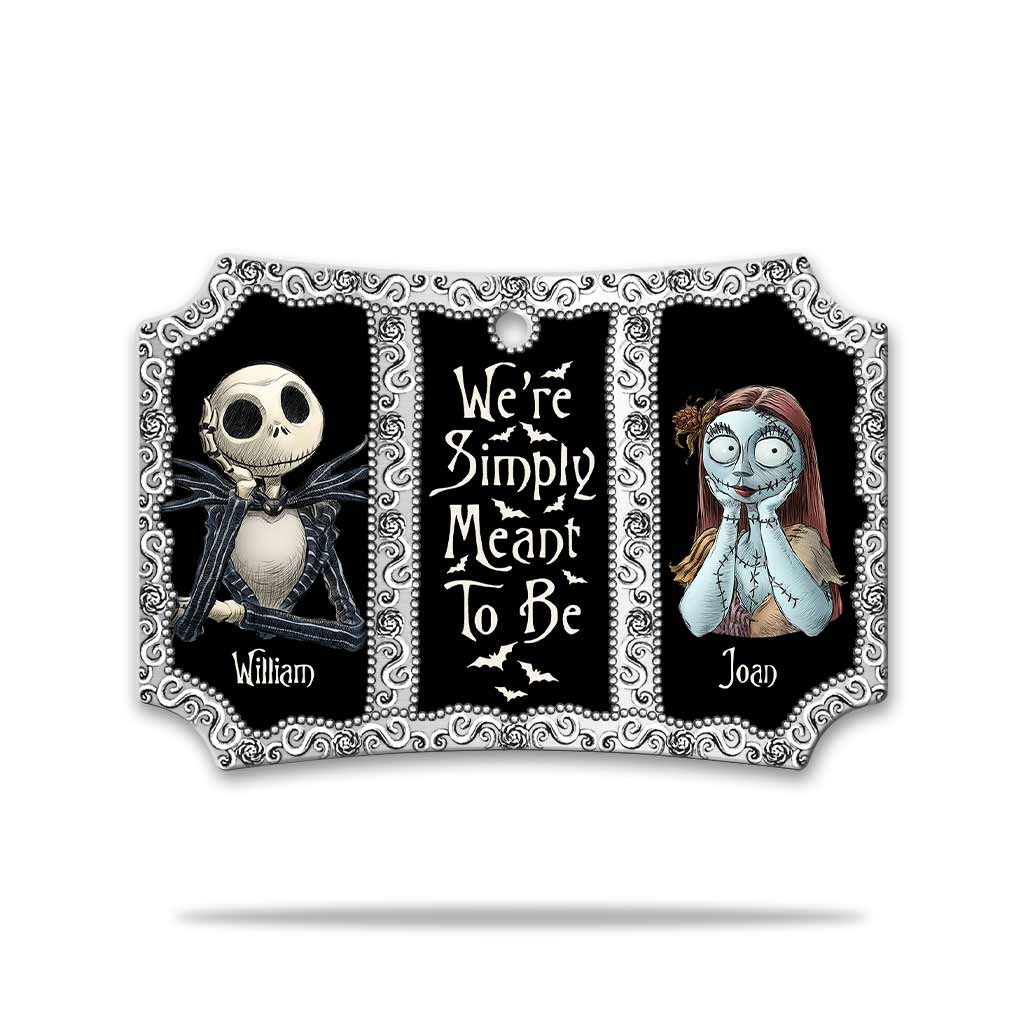 Personalized Christmas Nightmare Scalloped Aluminium Ornament Gift for Couples Aluminium Ornament GradoCreations