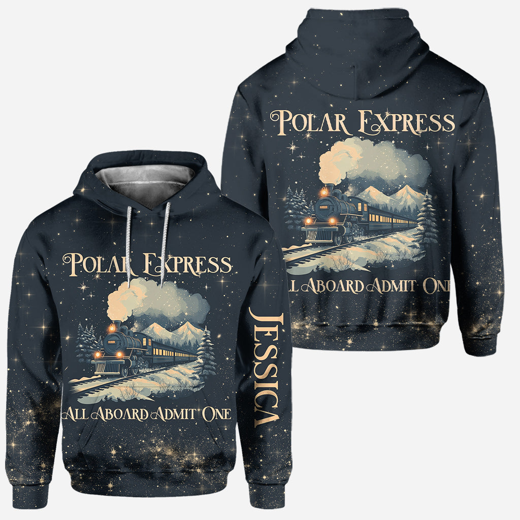Personalized Polar Express Christmas Hoodie & Leggings Set Hoodie & Leggings GradoCreations