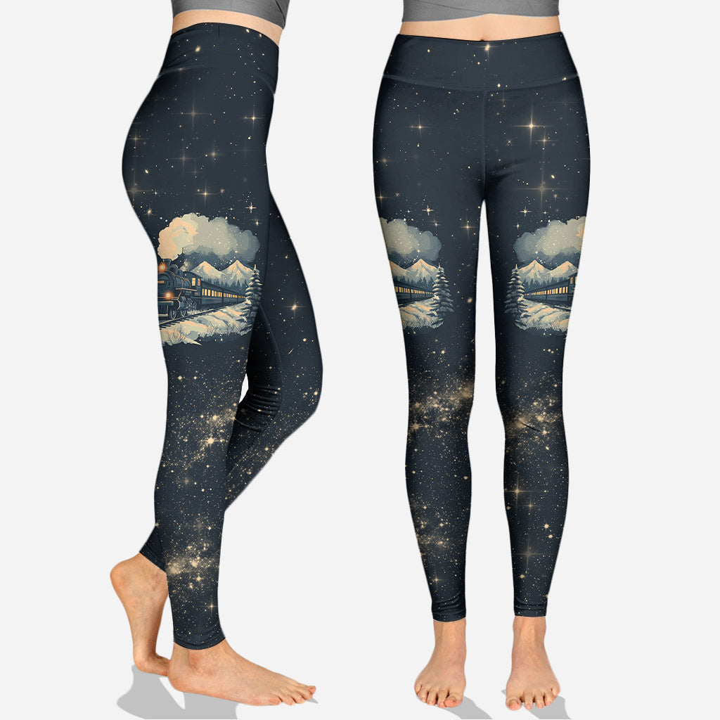 Personalized Polar Express Christmas Hoodie & Leggings Set Hoodie & Leggings GradoCreations