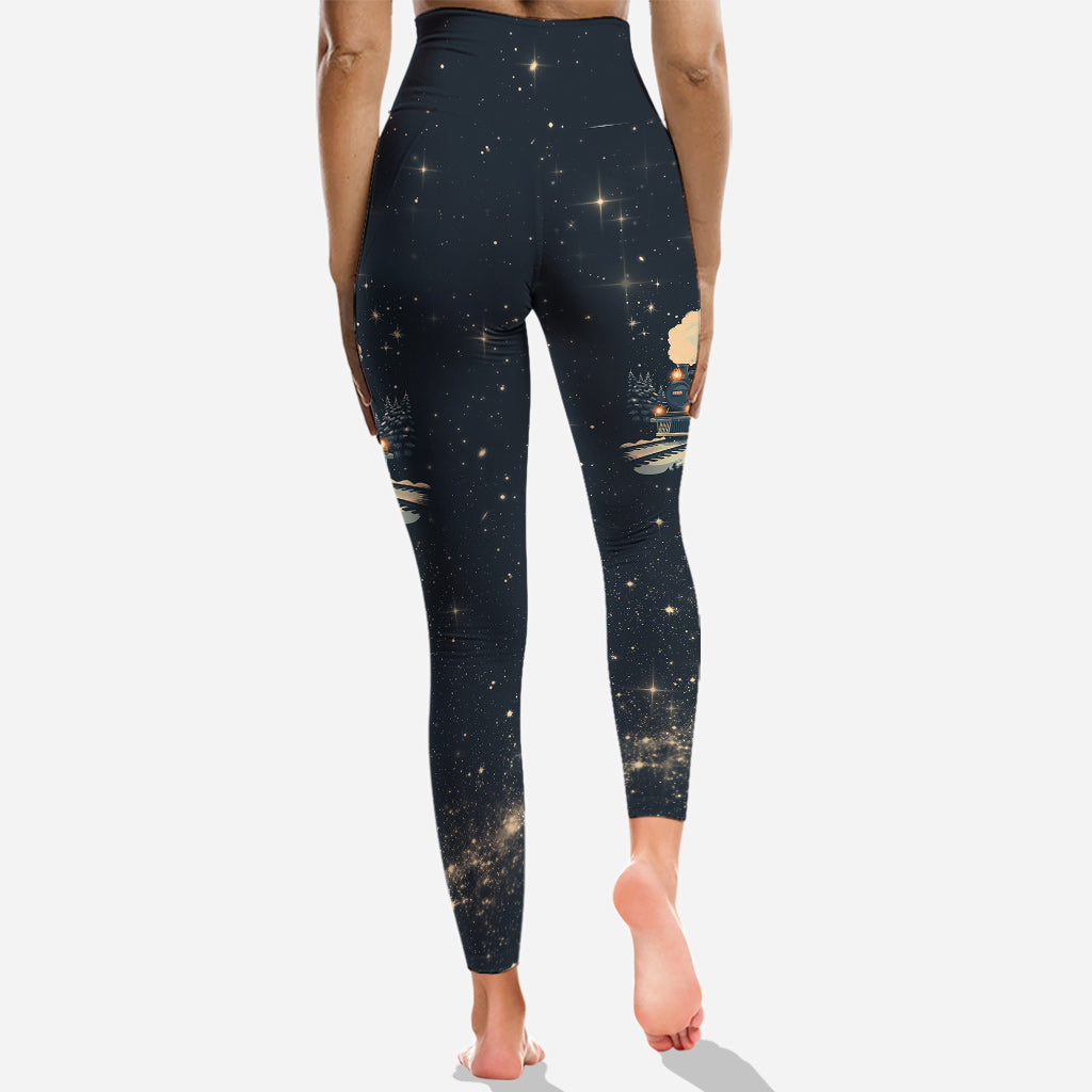 Personalized Polar Express Christmas Hoodie & Leggings Set Hoodie & Leggings GradoCreations