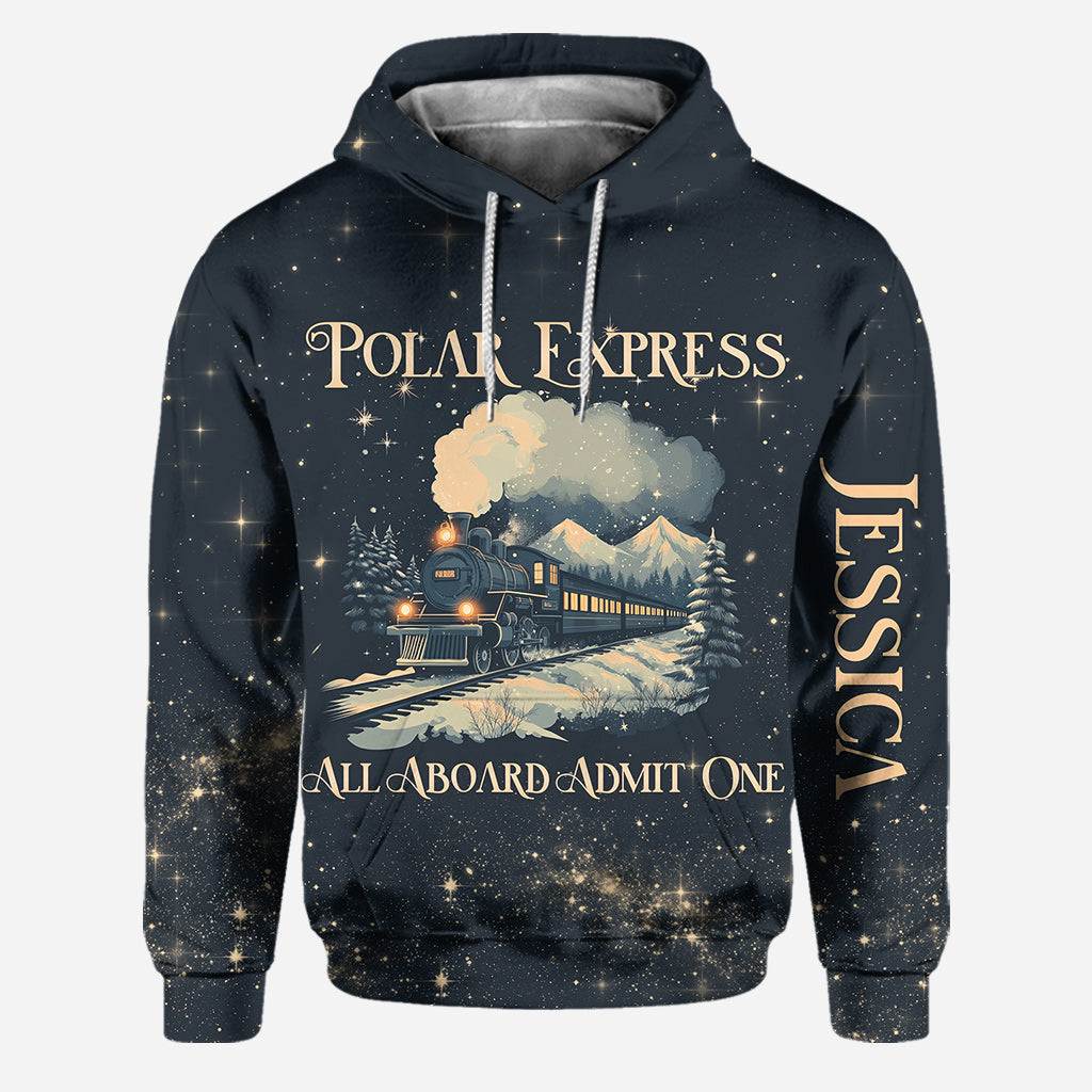 Personalized Polar Express Christmas Hoodie & Leggings Set Hoodie & Leggings GradoCreations