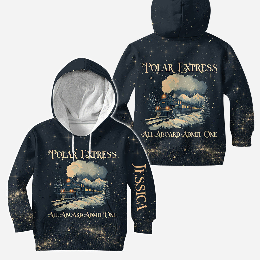 Personalized Polar Express Christmas Hoodie & Leggings Set Hoodie & Leggings GradoCreations