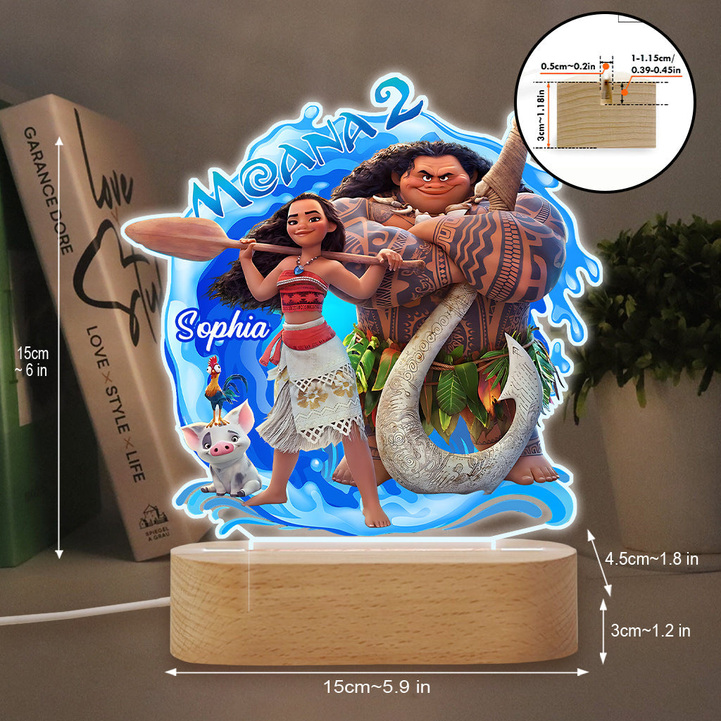 Personalized Mouse Shaped Acrylic Plaque with Light Base Gift Shaped Plaque Light Base GradoCreations
