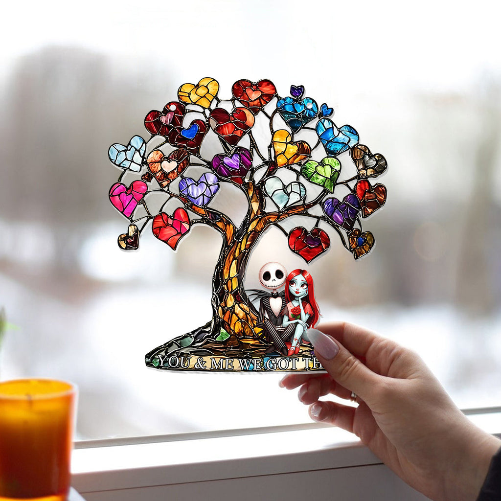 Personalized Nightmare Window Hanging Suncatcher Ornament Gift for Couples Window Hanging Suncatcher Ornament GradoCreations