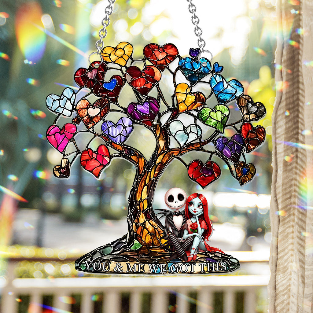 Personalized Nightmare Window Hanging Suncatcher Ornament Gift for Couples Window Hanging Suncatcher Ornament GradoCreations