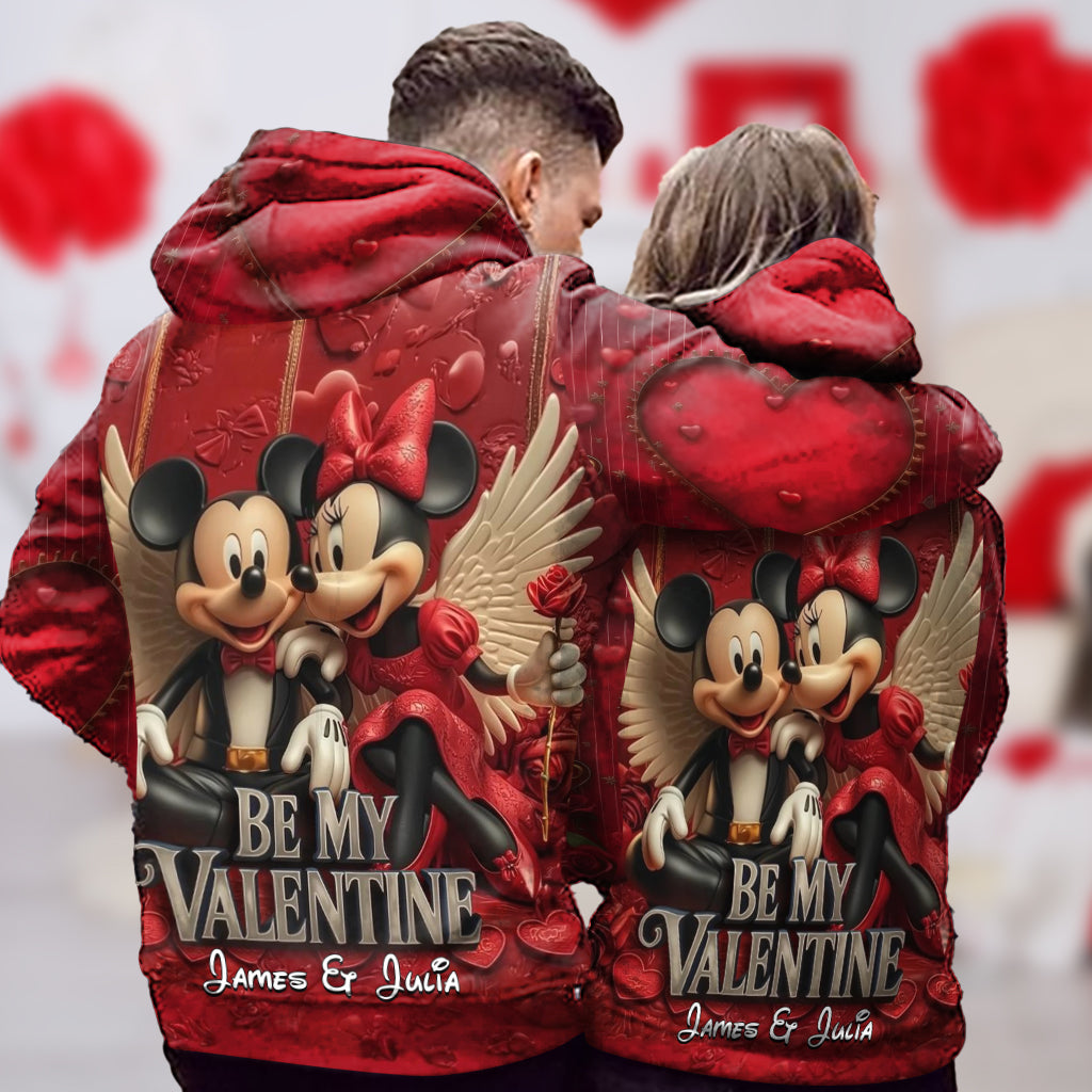 Personalized Valentine Mickey & Minnie All Over Shirt for Couples All Over Shirt GradoCreations