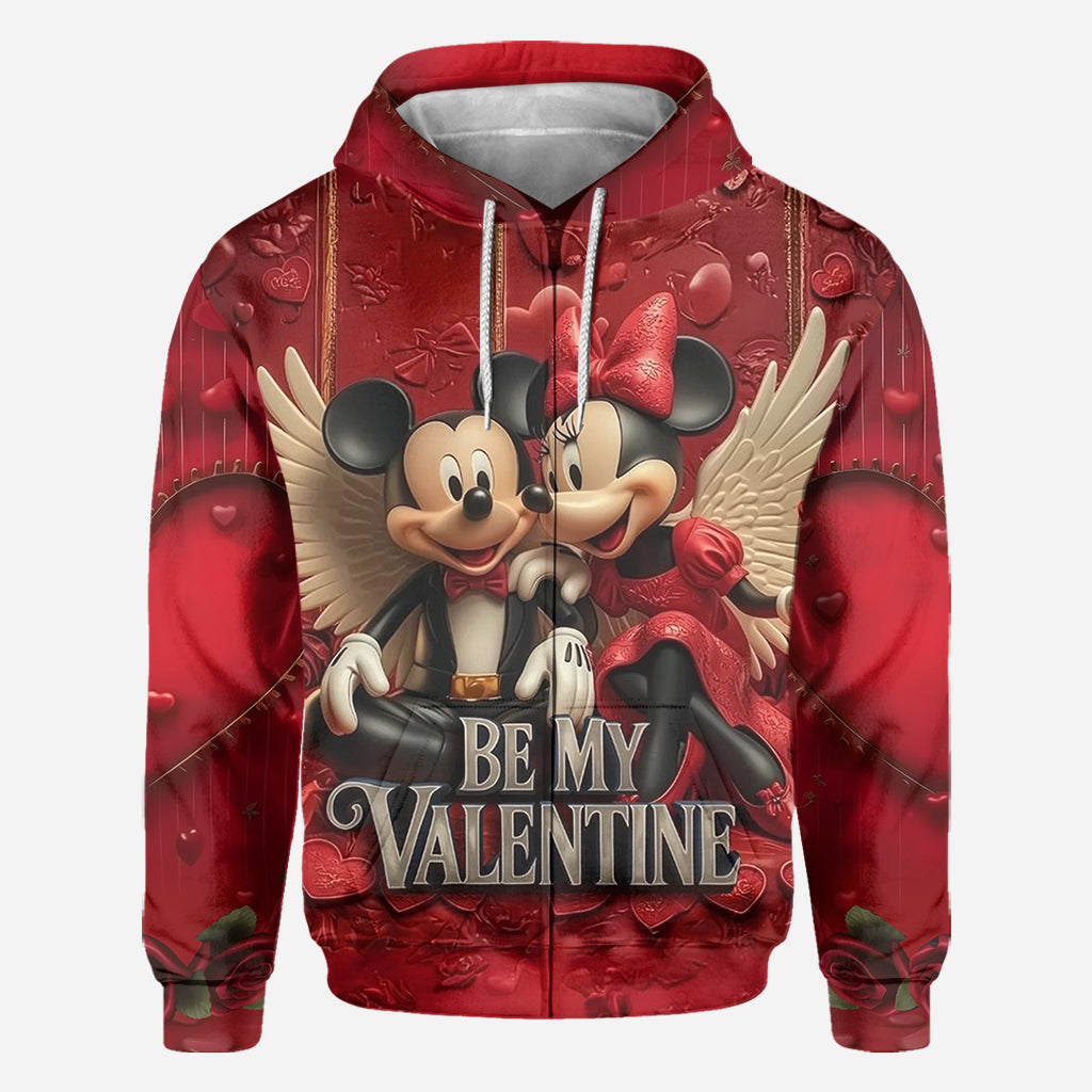 Personalized Valentine Mickey & Minnie All Over Shirt for Couples All Over Shirt GradoCreations