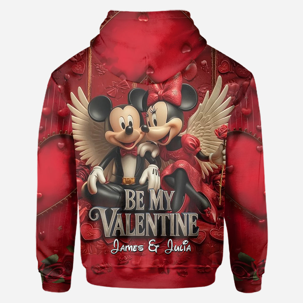 Personalized Valentine Mickey & Minnie All Over Shirt for Couples All Over Shirt GradoCreations