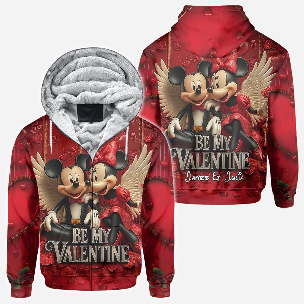 Personalized Valentine Mickey & Minnie All Over Shirt for Couples All Over Shirt GradoCreations