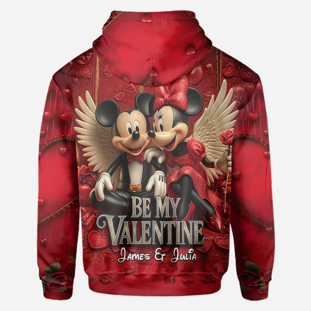 Personalized Valentine Mickey & Minnie All Over Shirt for Couples All Over Shirt GradoCreations