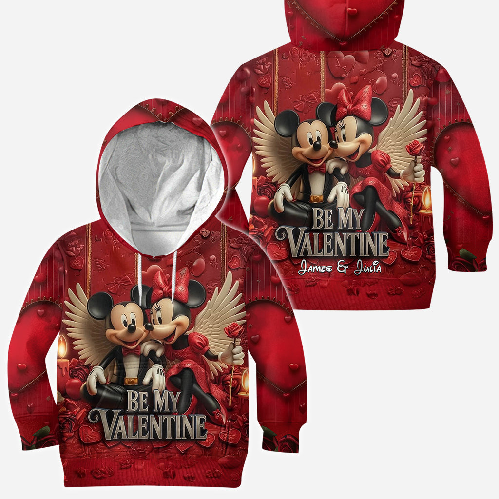 Personalized Valentine Mickey & Minnie All Over Shirt for Couples All Over Shirt GradoCreations