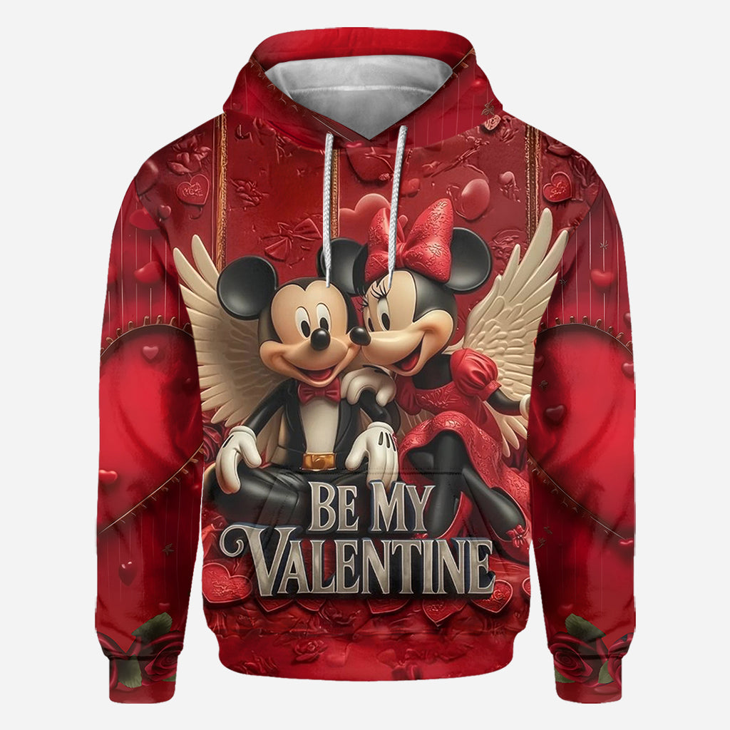 Personalized Valentine Mickey & Minnie All Over Shirt for Couples All Over Shirt GradoCreations
