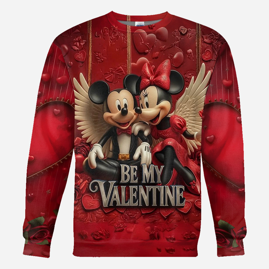 Personalized Valentine Mickey & Minnie All Over Shirt for Couples All Over Shirt GradoCreations